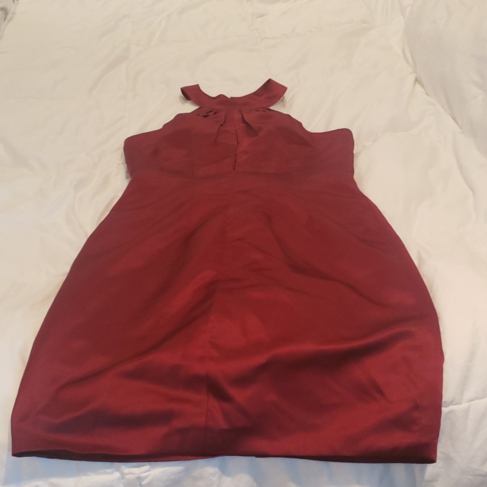 Elegant maroon dress